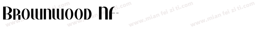 Brownwood NF字体转换